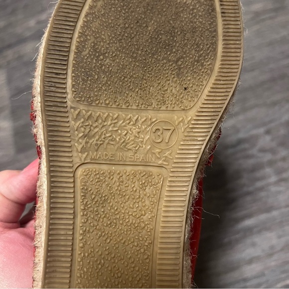 The Kooples Daisy Espadrilles, red, size 37 / 6.5US - Picture 9 of 10
